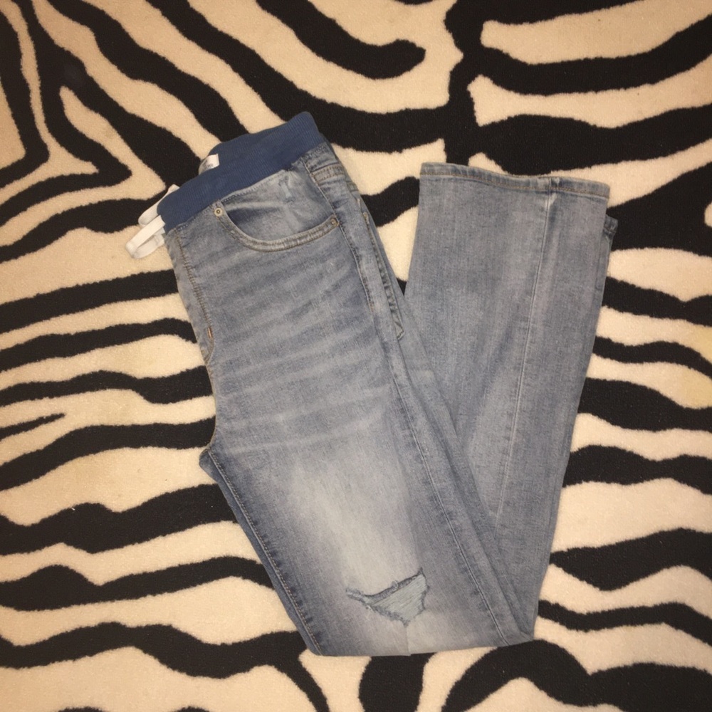 Boys Old Navy Draw String Blue Jeans